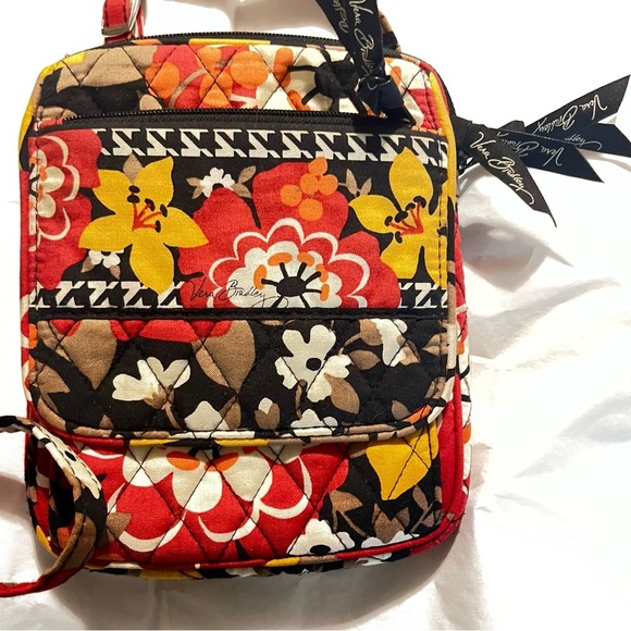 Vera Bradley Floral Women's Bag - Red, Yellow, Brown - Picture 1 of 12